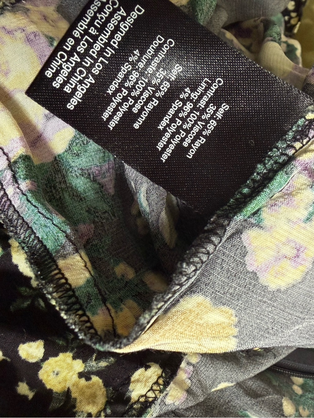 For Love and Lemons Floral Ross Midi Ruffle Dress Medium - Picture 6 of 6